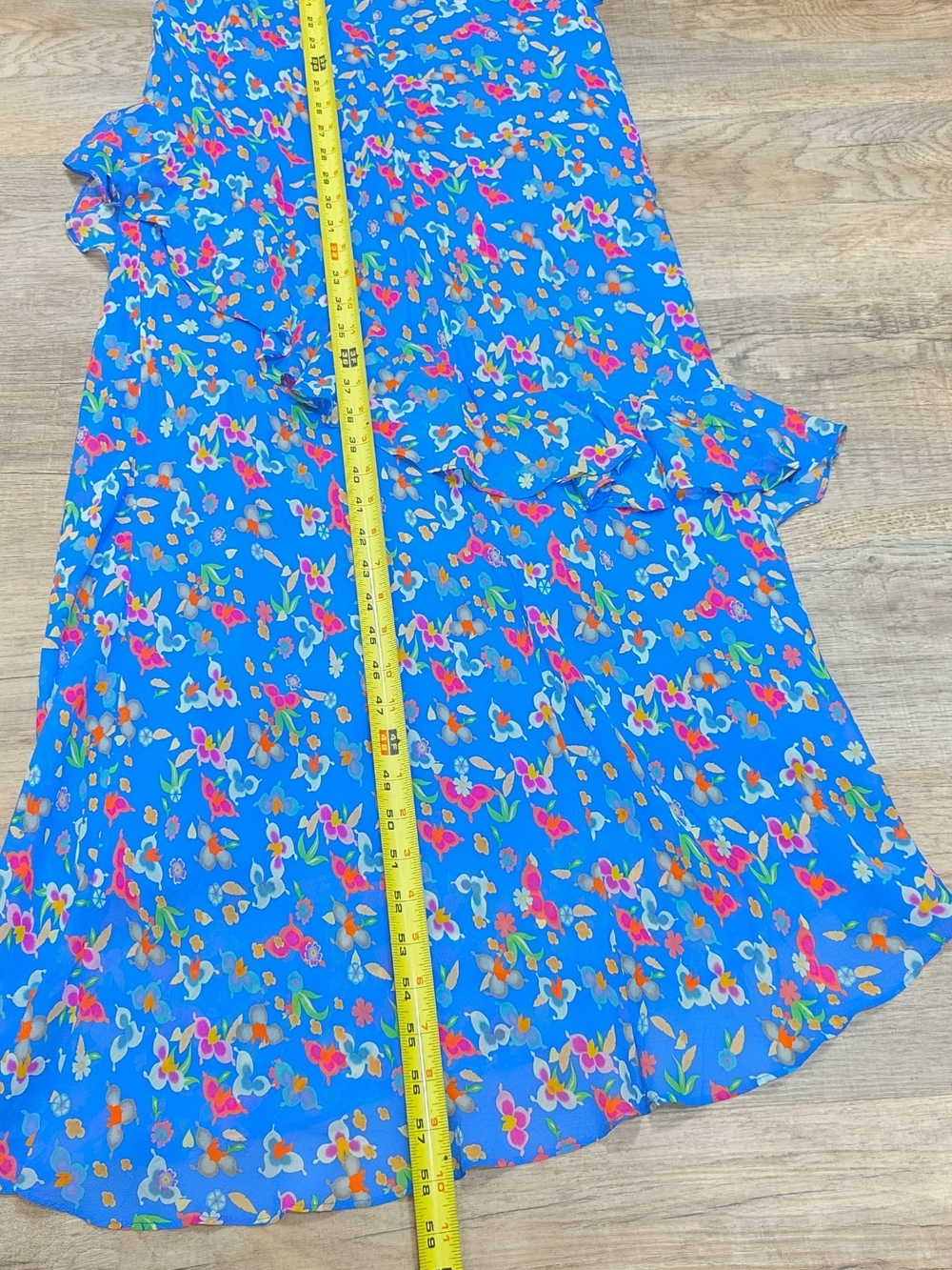 Saloni Vida Ruffled Dress 100% SILK Size 10 MSRP $695 - Picture 10 of 11